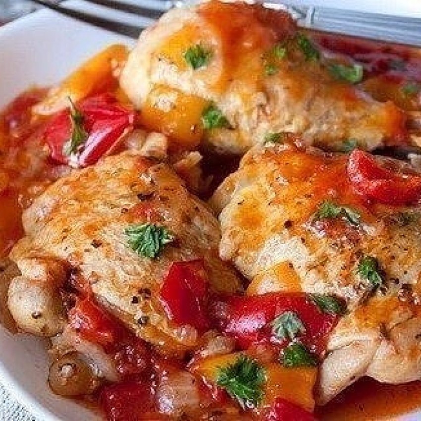 Курица со стручковой фасолью