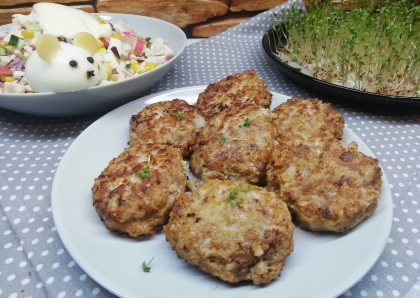 Котлеты в Геркулесовых хлопьях