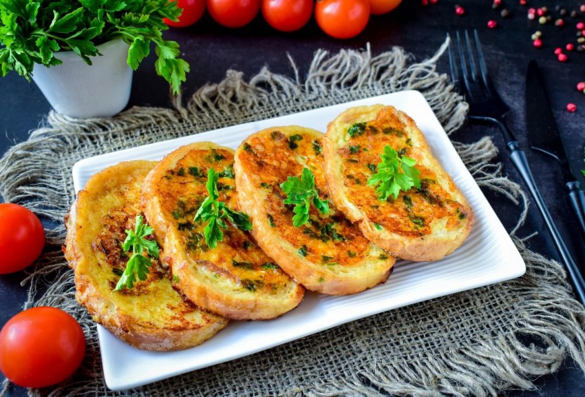 Гренки из белого хлеба