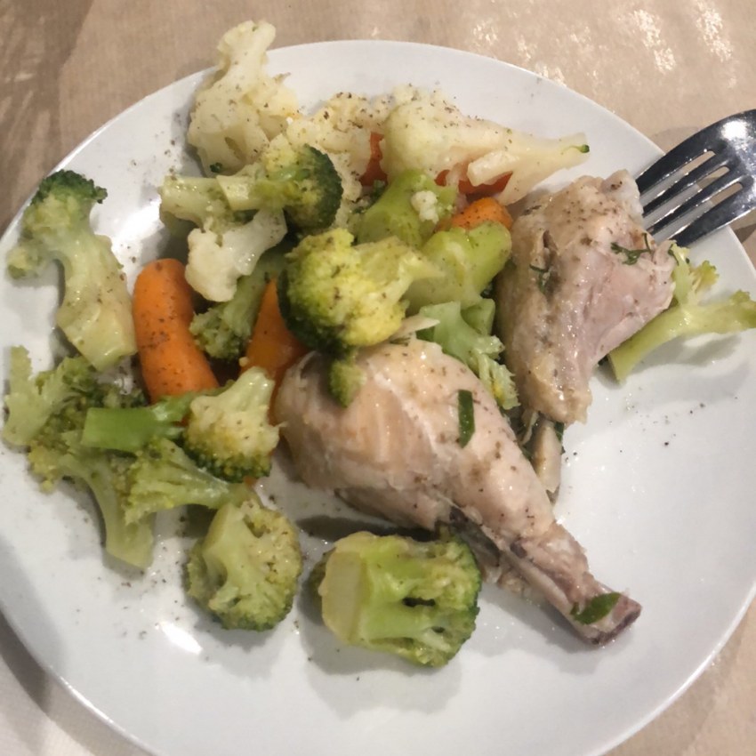 ПП куриные ножки с овощами