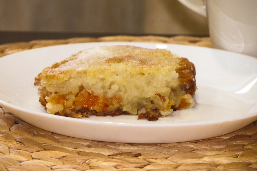 Запеканка с рисом и сухофруктами