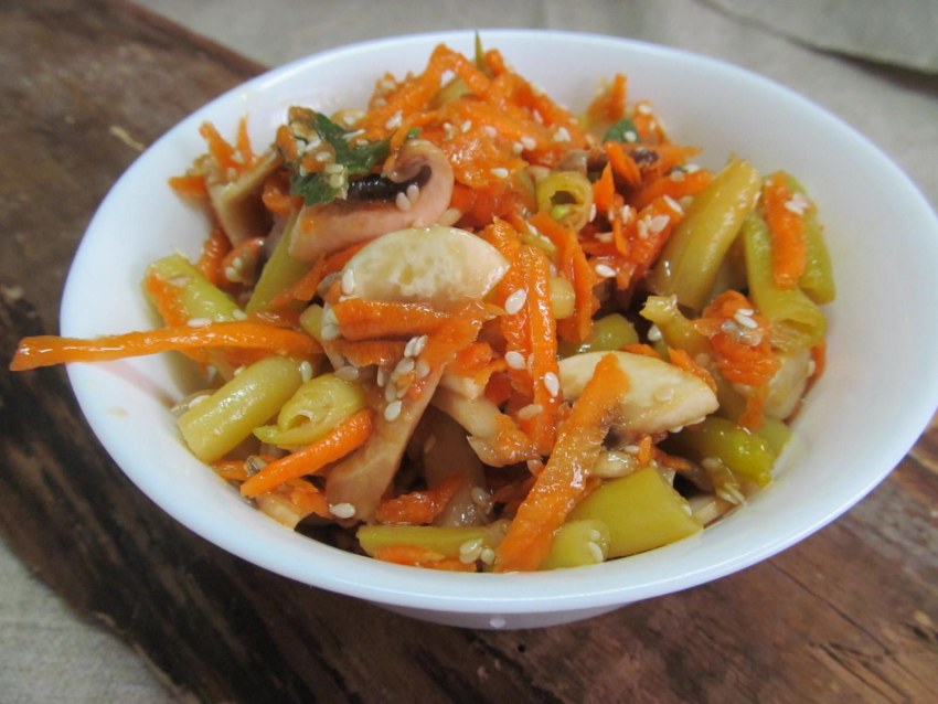 Обжорка с корейской морковкой и говядиной