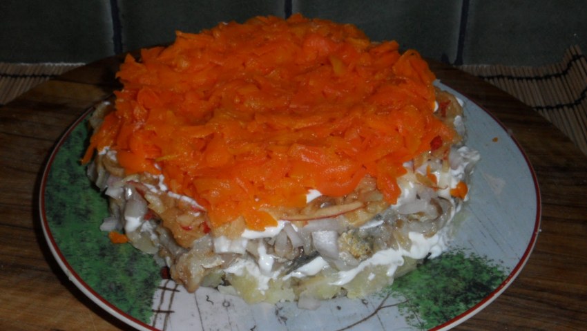 Салат шуба по царски