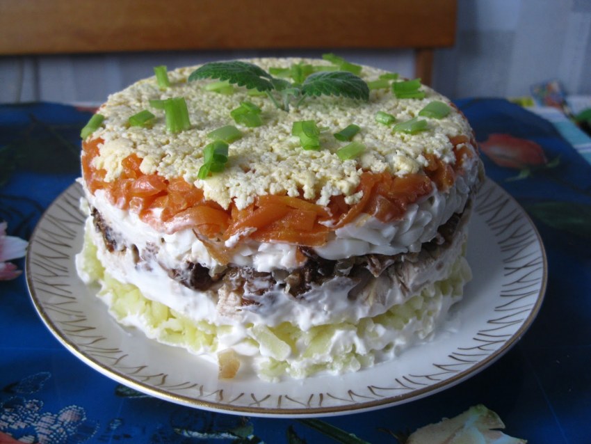 Салат Лисья Нора