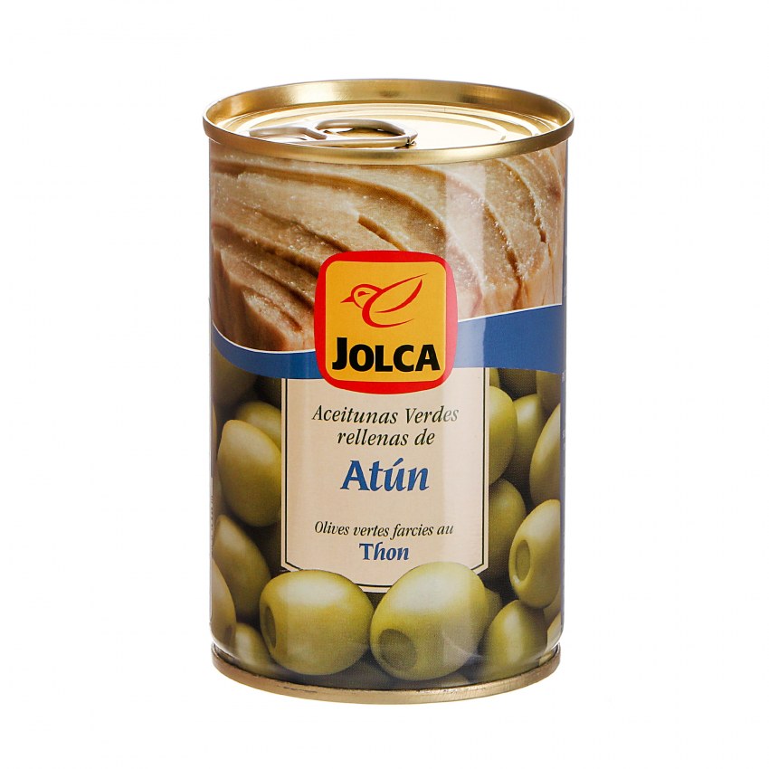 Оливки Jolca зеленые фаршированные анчоусом 300г жб