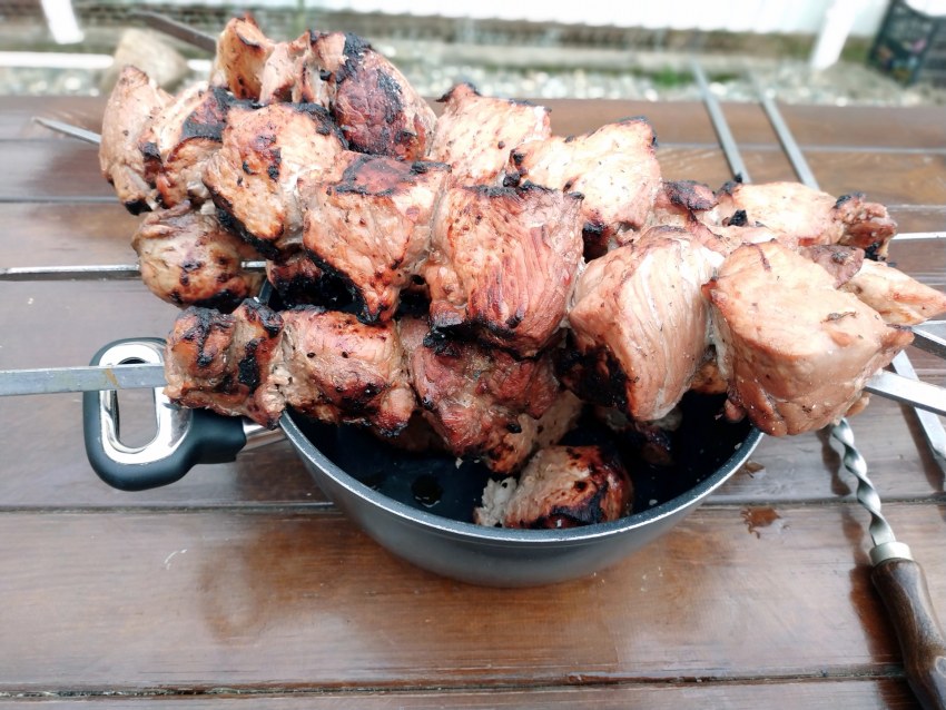 Свиной шашлык в гранатовом соке