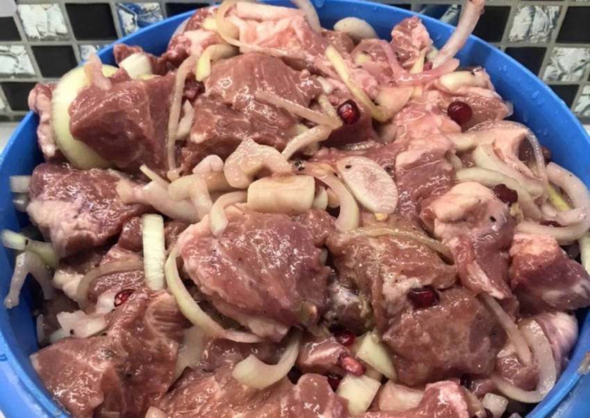 Шашлык маринованный