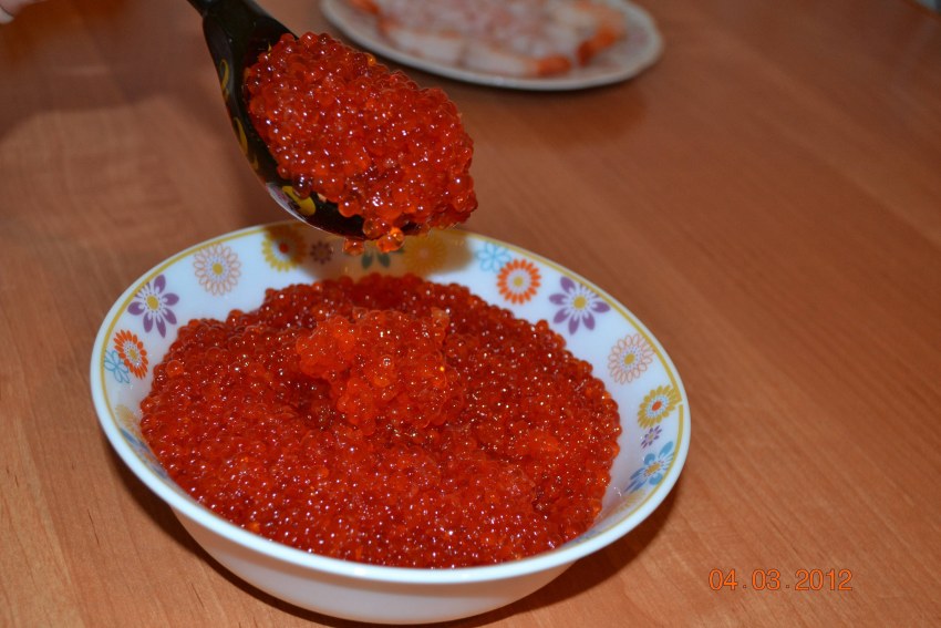 Посол красной икры форели