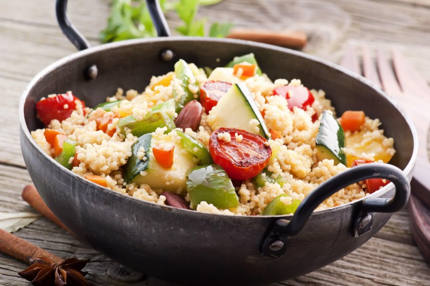 Салат из кускуса с овощами
