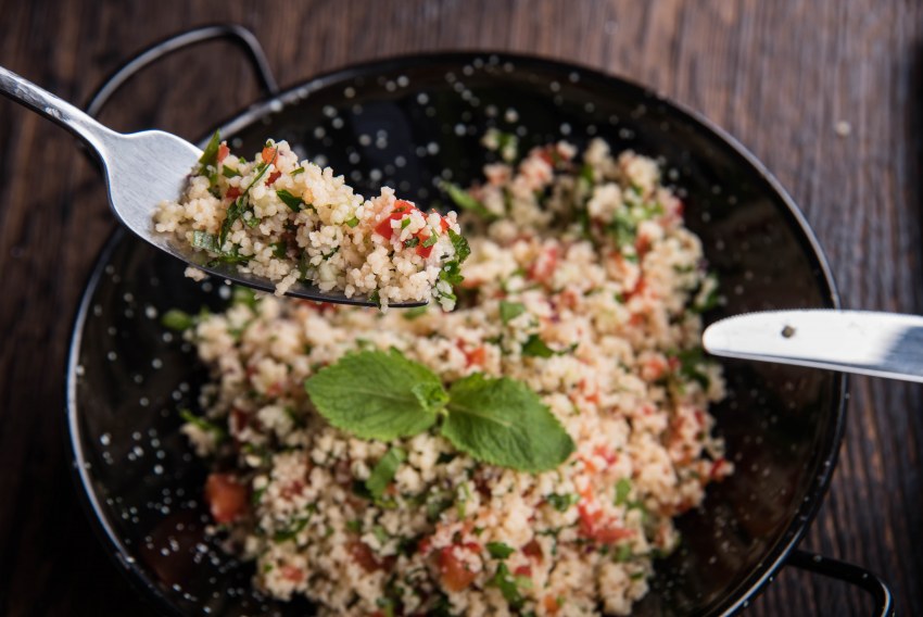 Кус кус с креветками