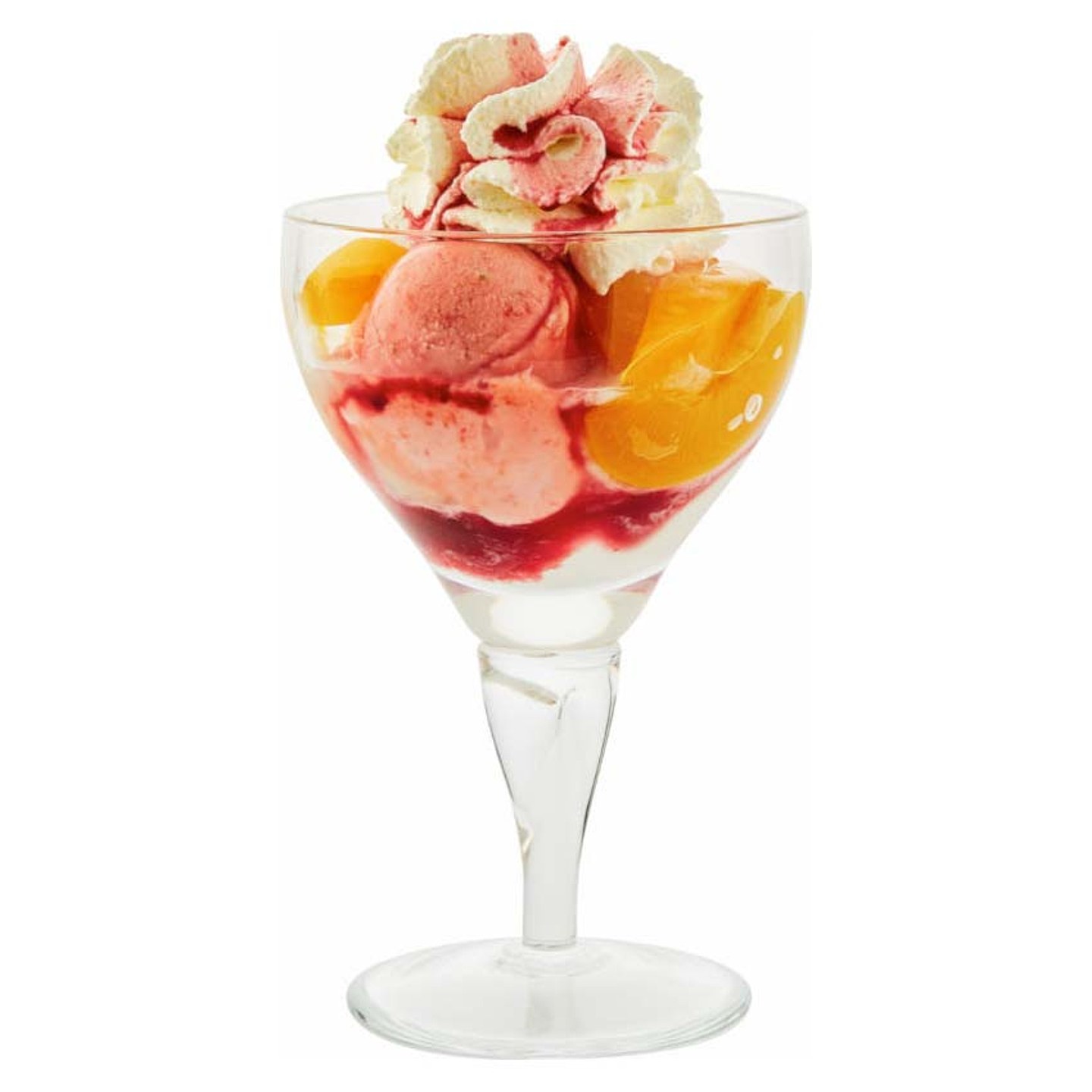 Peach Melba десерт