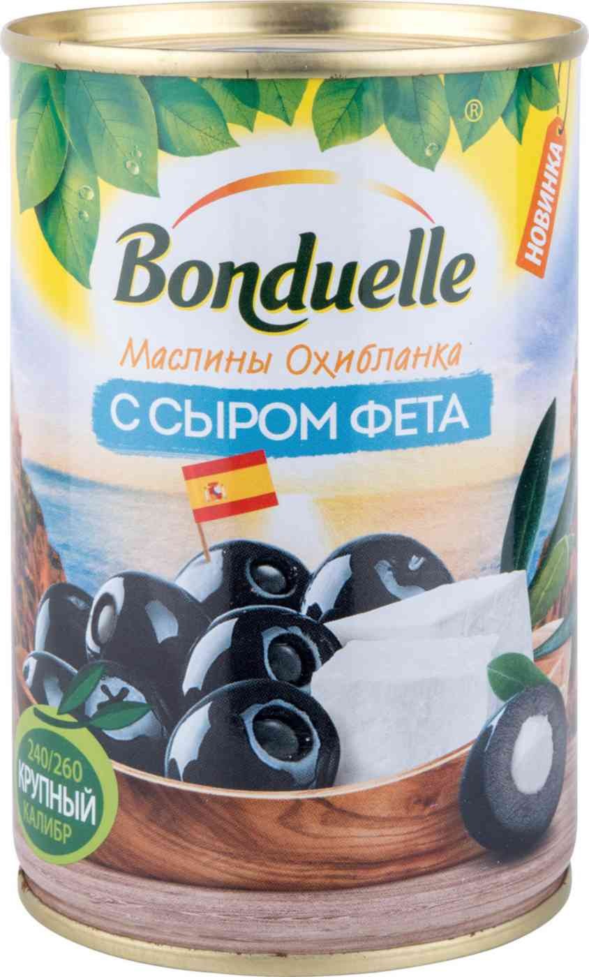 Маслины Bonduelle Охибланка с сыром Фета 300г производитель