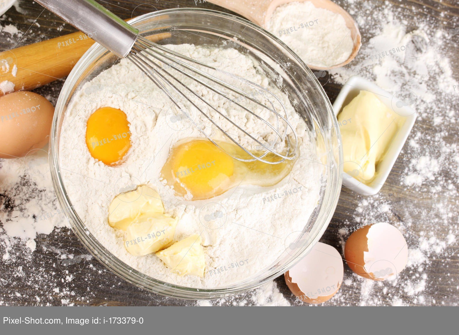 Тесто яйца мука масло сливочное сахар