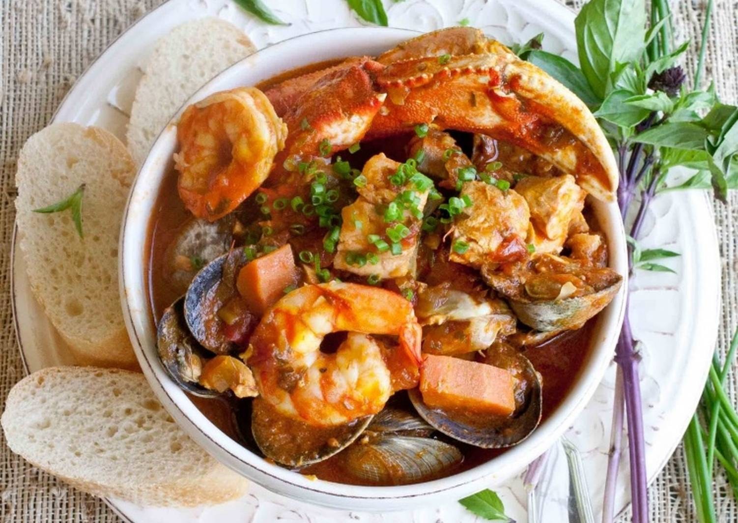 Марсельский суп с морепродуктами