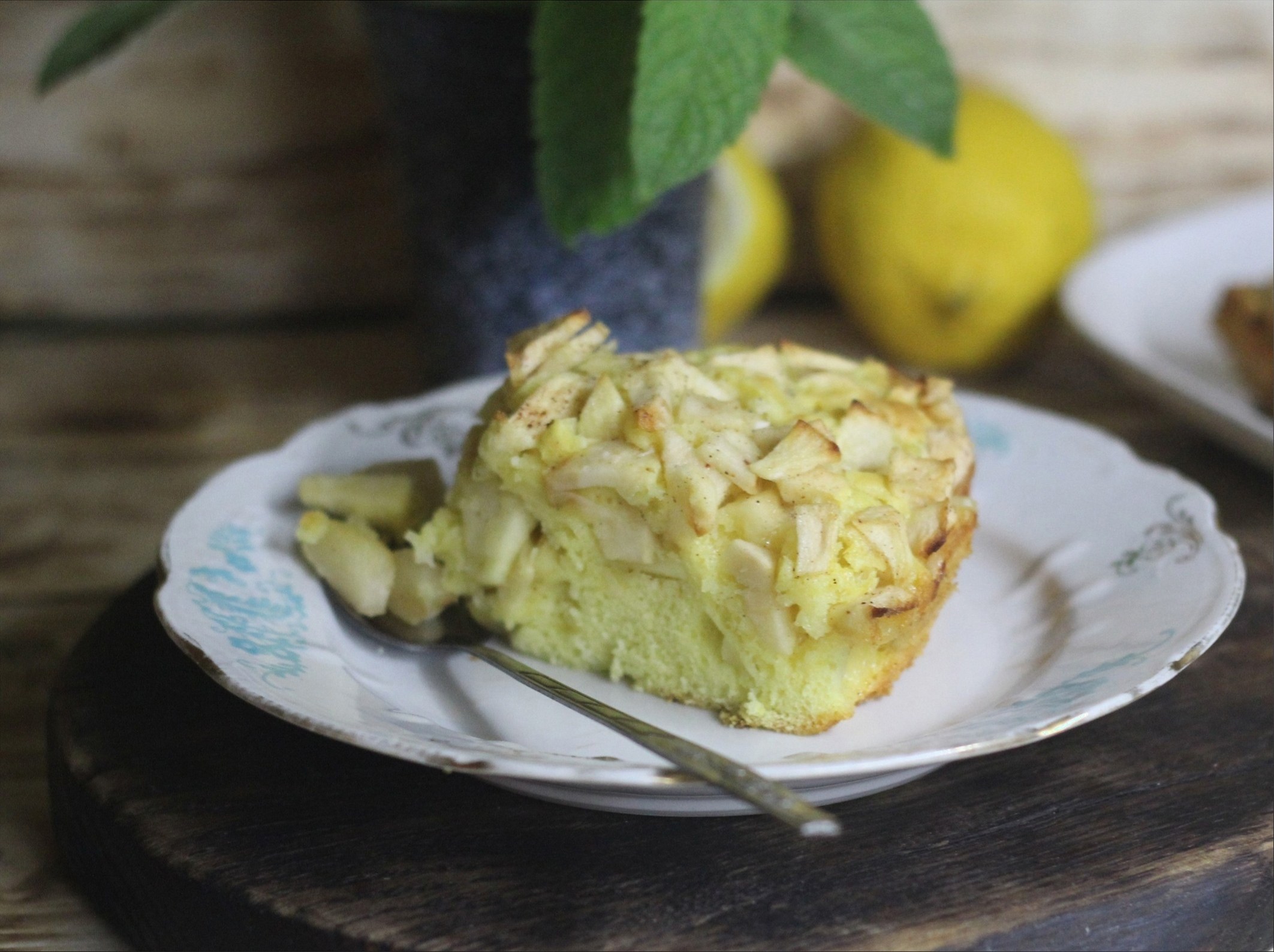 Шведский пирог с яблоками