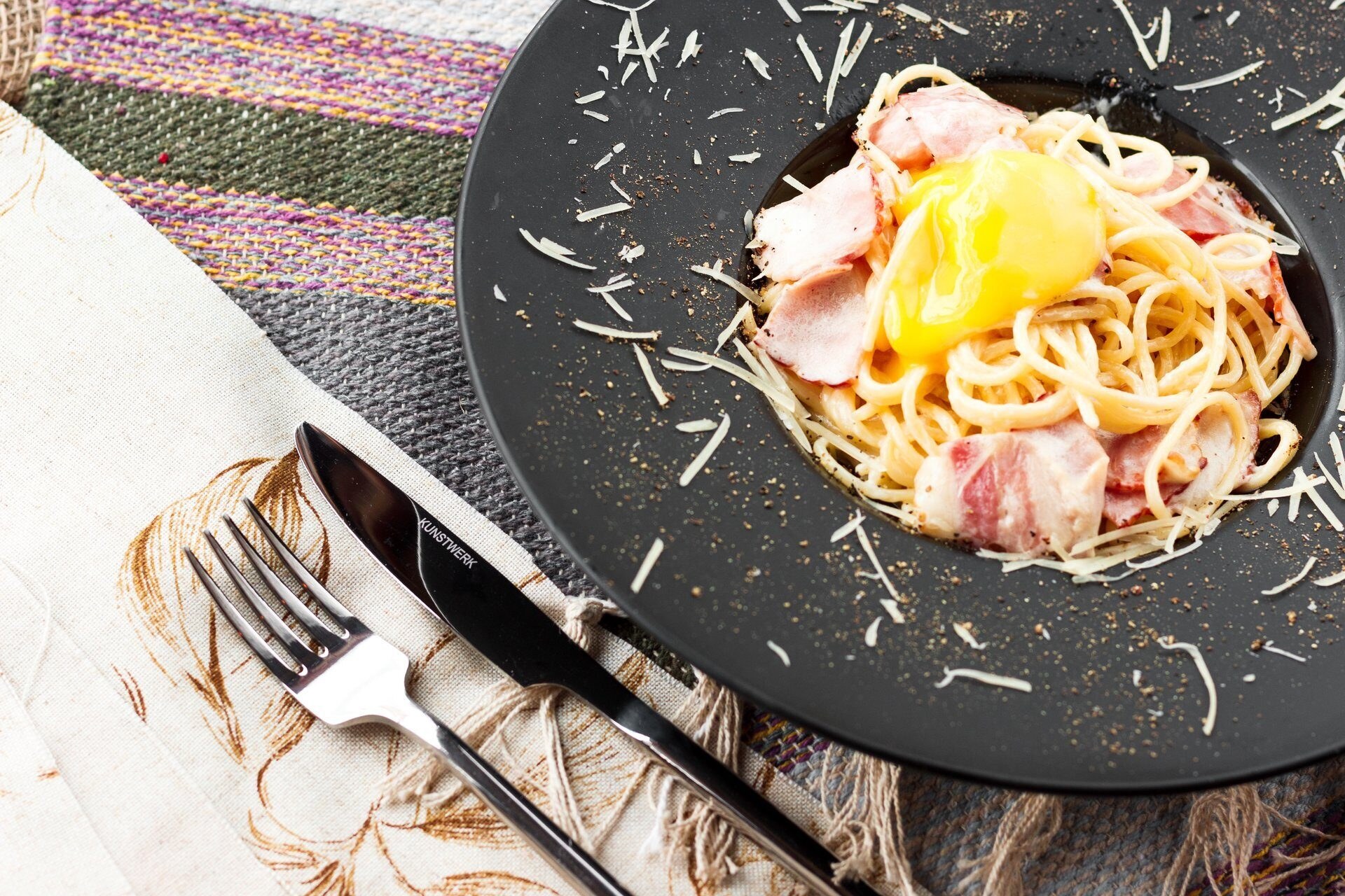 Рецепт карбонары со спагетти