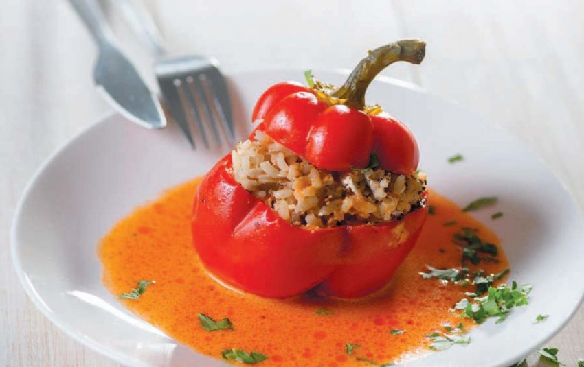 Töltött zöld paprika Karol Gundel