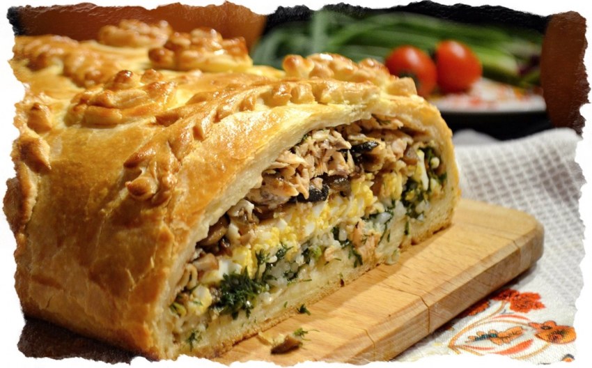 Красивые пироги с капустой