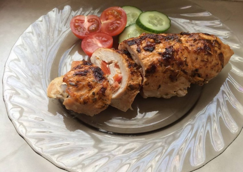 Рулетики из индейки с грибами