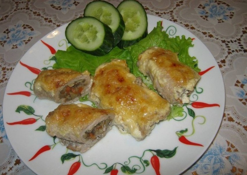 Мясной рулет в духовке