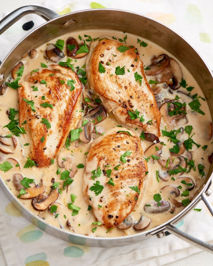 Рулет с курицей и грибами