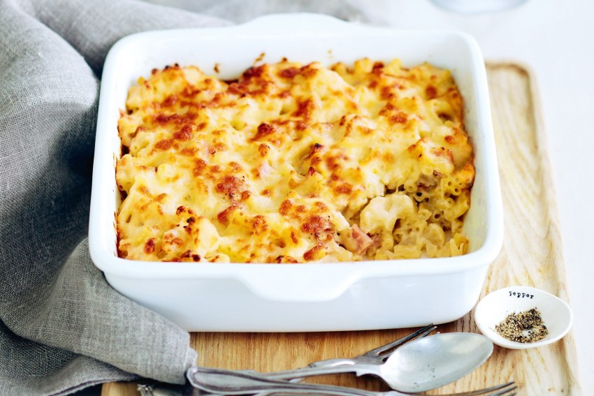 Макаронный гратен