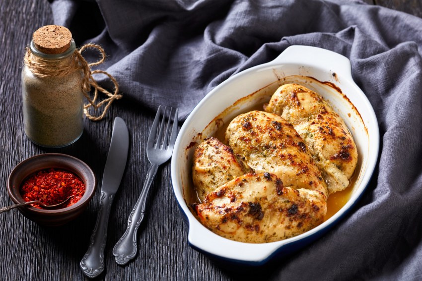 Stuffed Chicken with Rice, garlic and Mushrooms