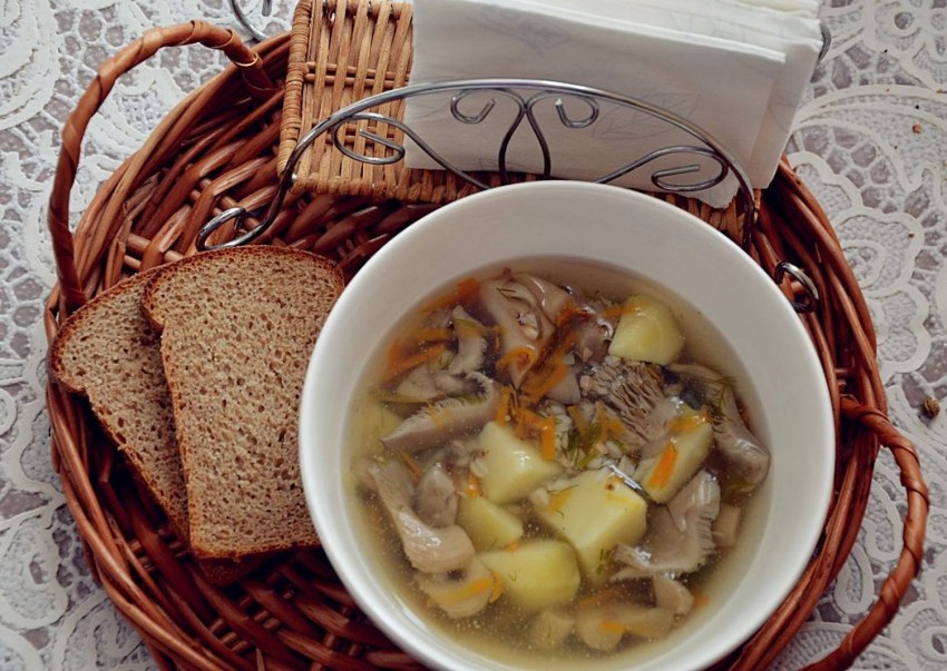 Кремовый суп с шампиньонами