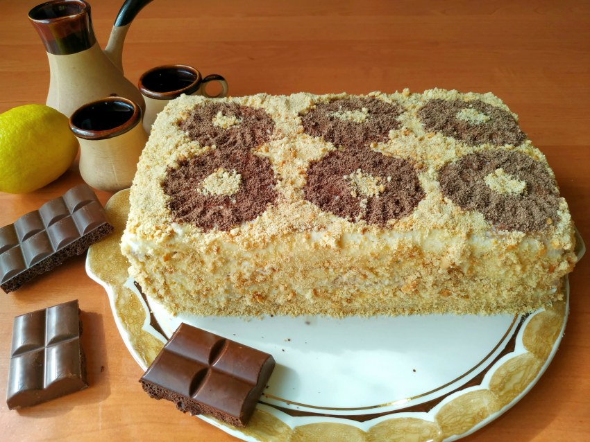 Кофейный торт на скорую руку