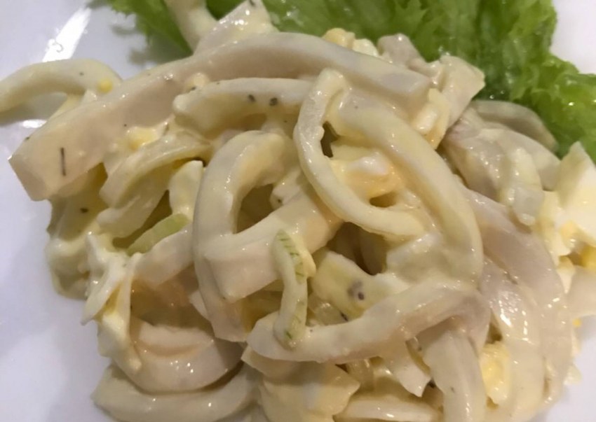 Кальмаровый салат