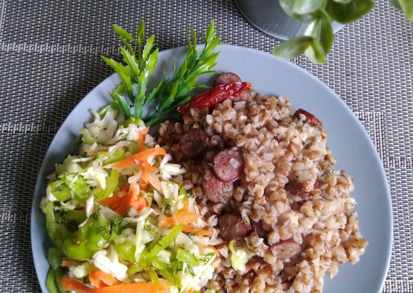Гречка с капустой