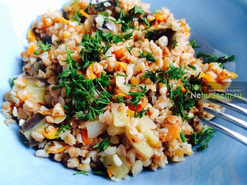 Крупа с овощами