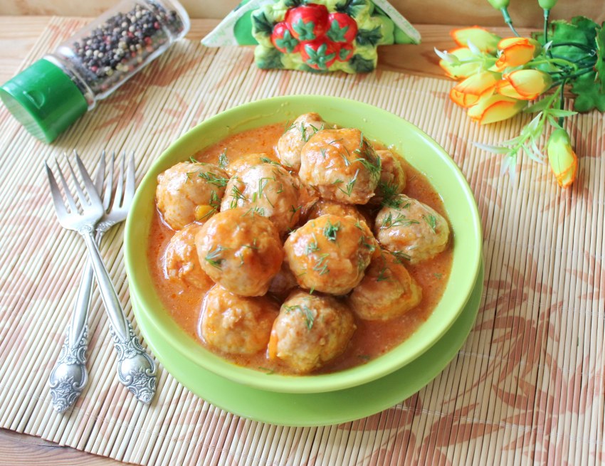 Рыбные тефтели с овощами
