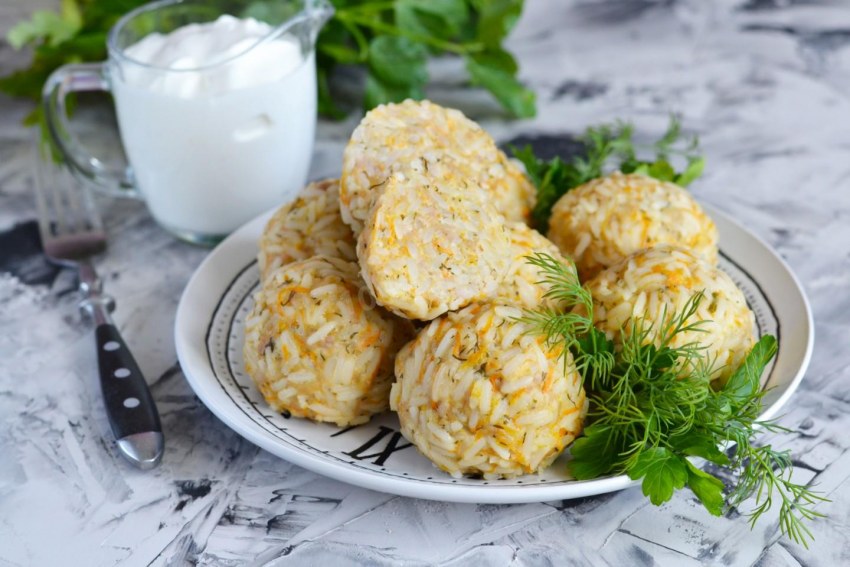 Тефтели с драниками