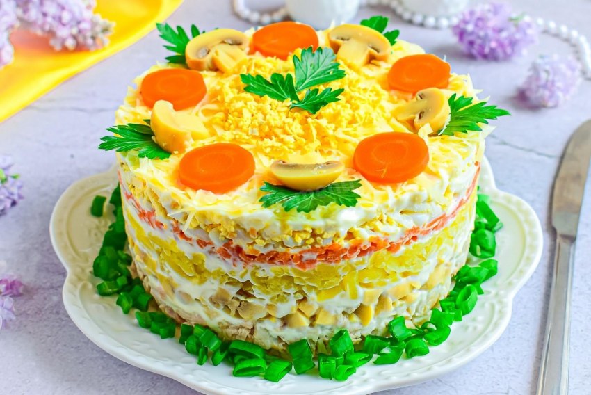 Торт из рыбок