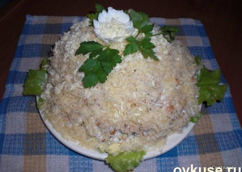 Слоеный салат "Жемчужина"