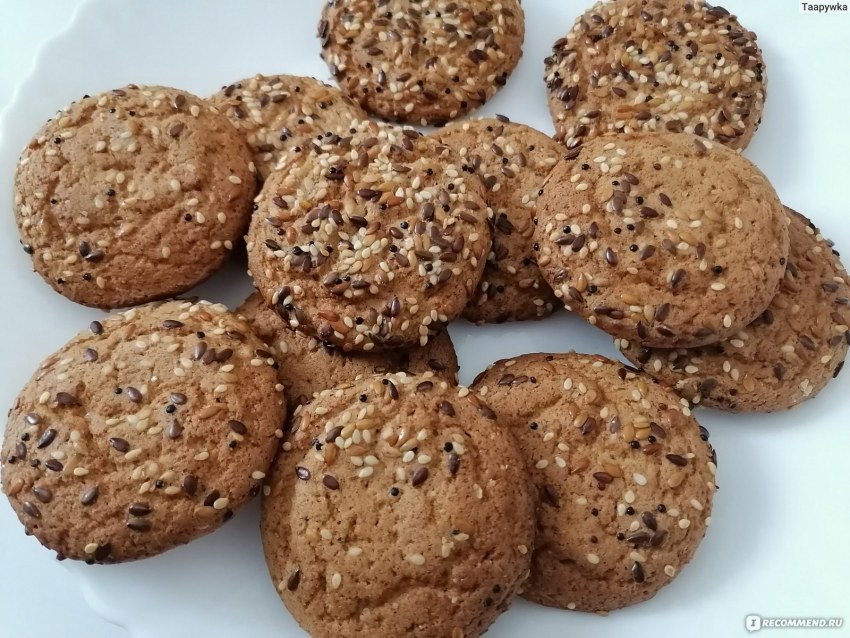 Песочное печенье с кунжутом