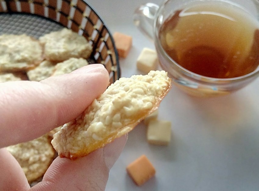 Печенье кукис с кунжутом
