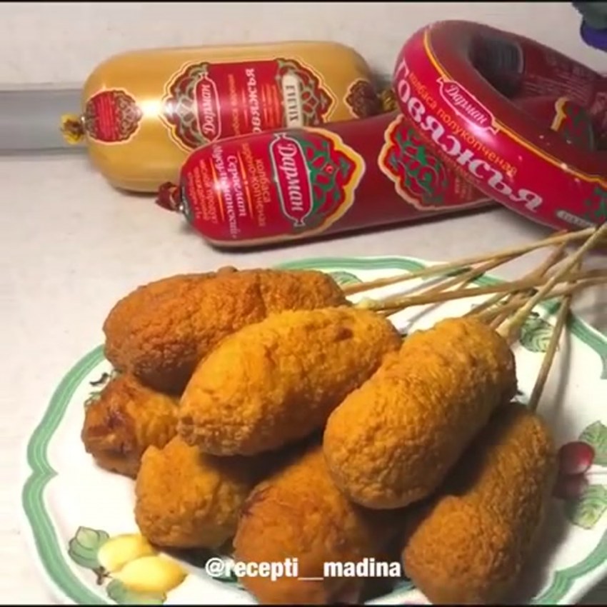 Деревянные палочки для Корн дога