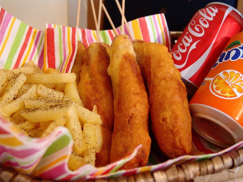 Сырный Корн дог