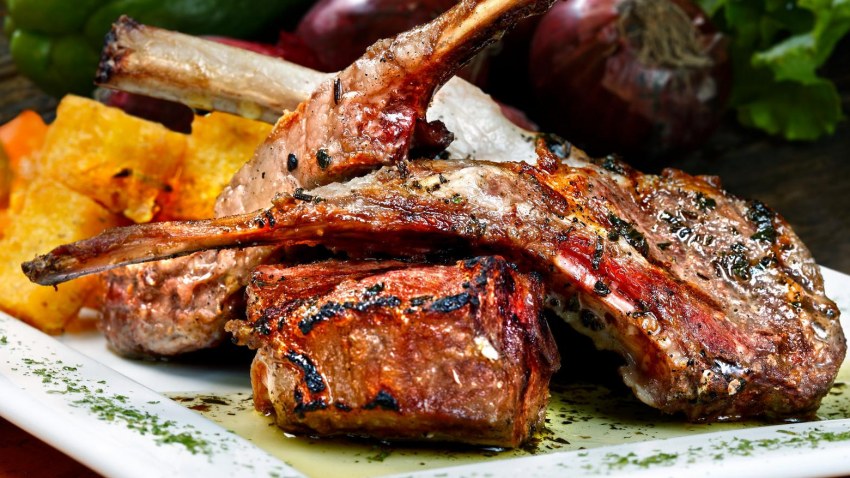 Шашлык из бараньей корейки