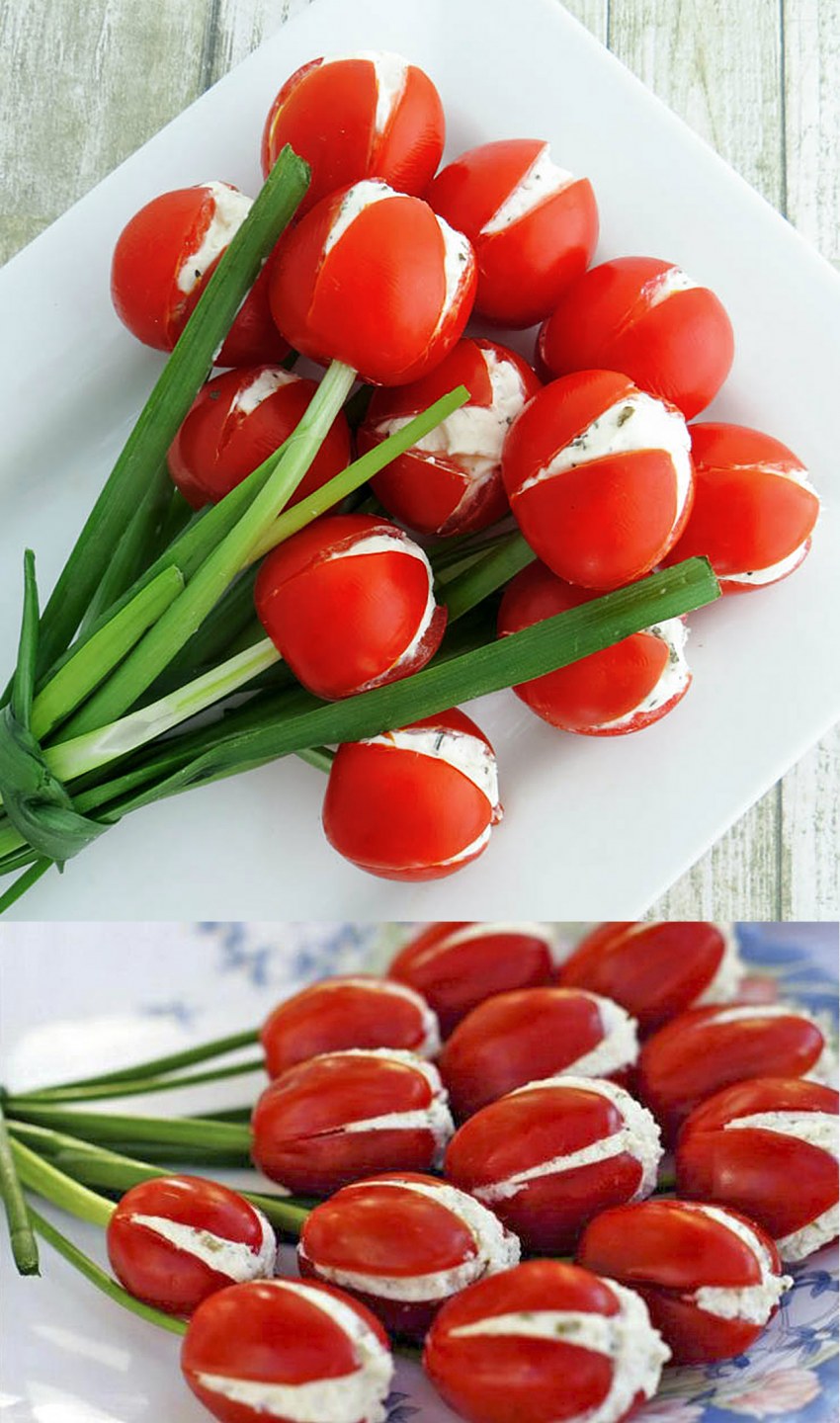 Закуска тюльпаны