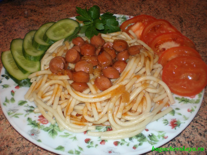 Блюда с сосисками