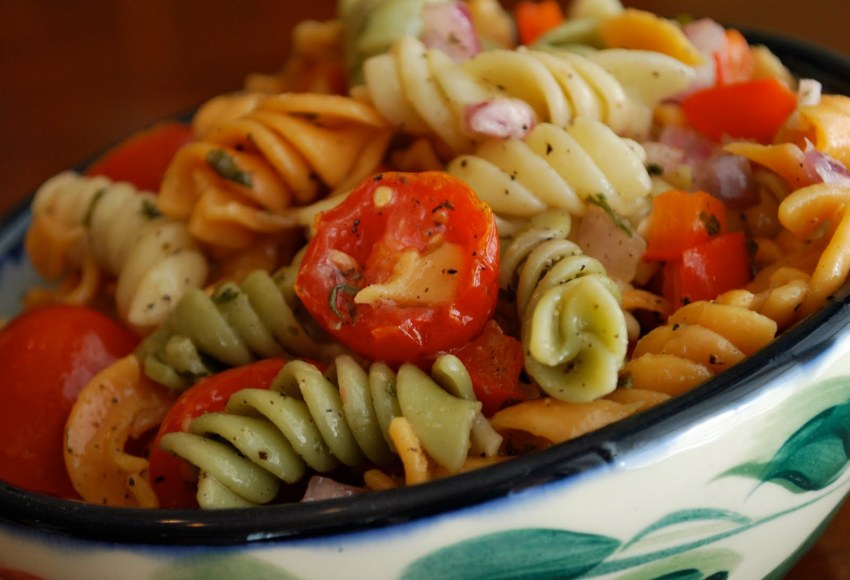Блюда из макарон с овощами