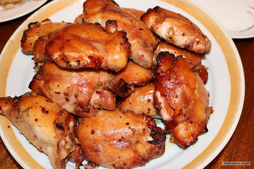 Куриные крылышки (в пряной глазури, BBQ, Чили-манго, )