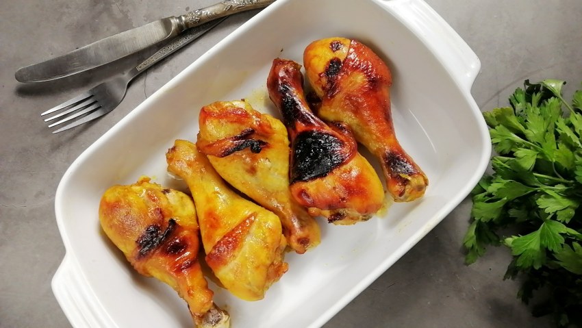 Куриные ножки в рукаве