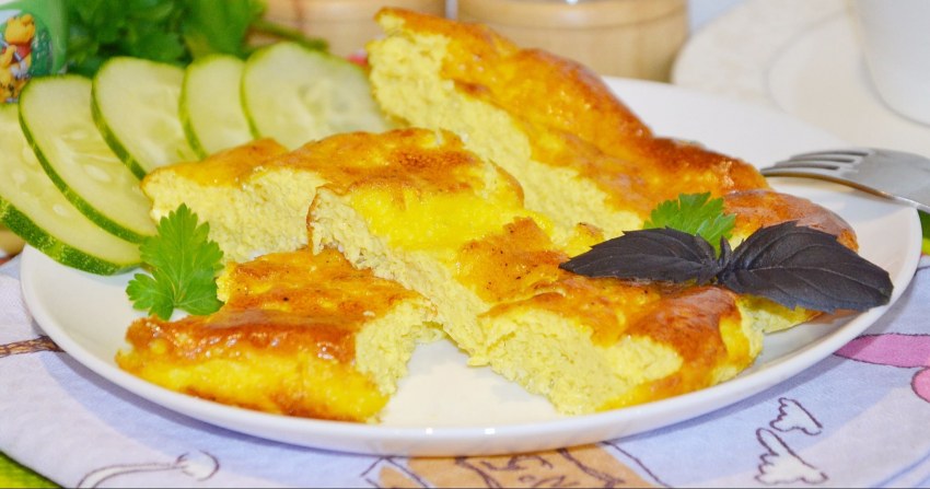 Омлет кусочек квадратный