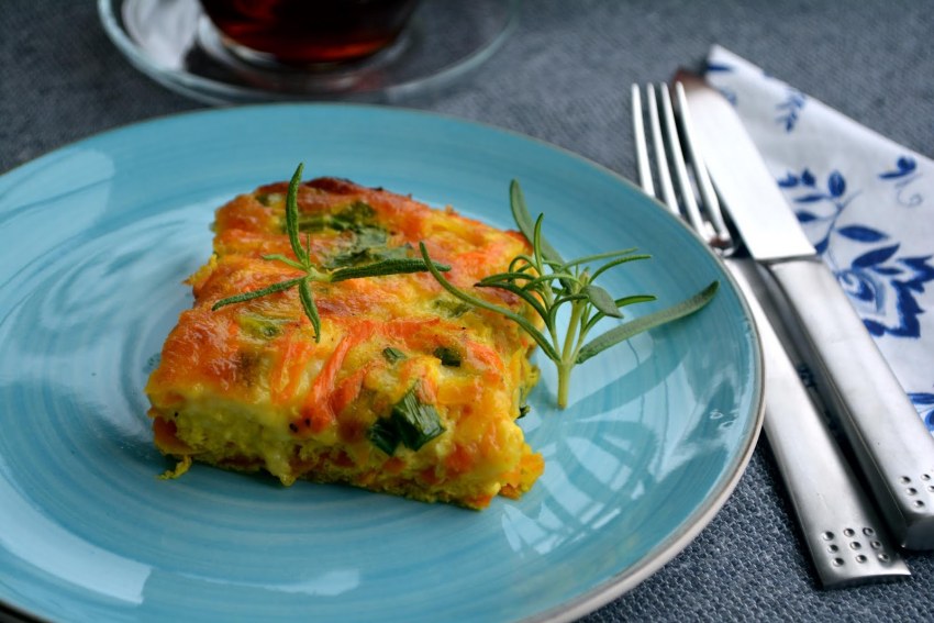 Омлет кусочками