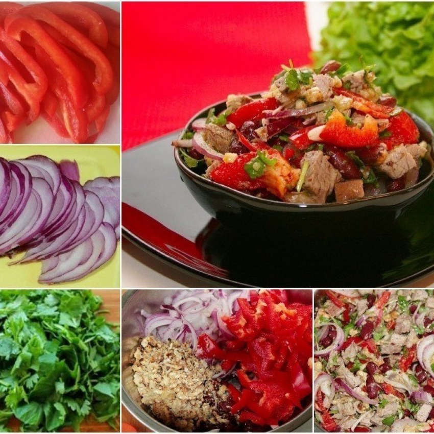 Салат Королевский гемоглобин с куриной печенью