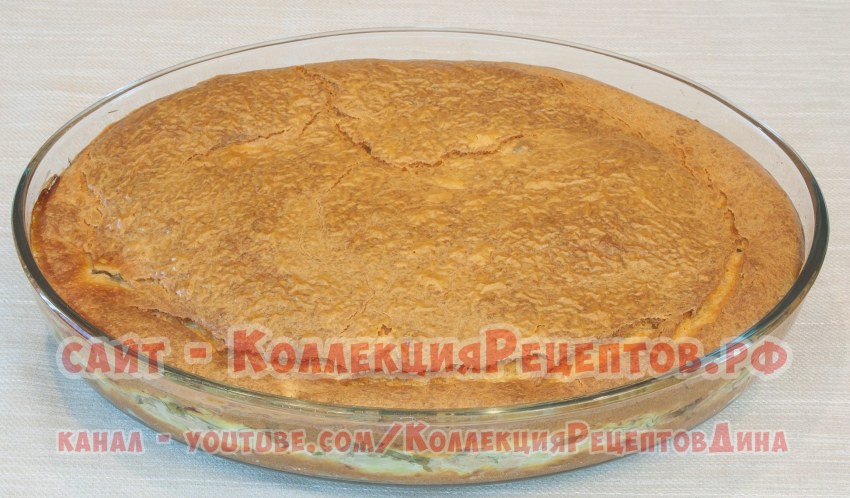 Пирог с капустой круглый